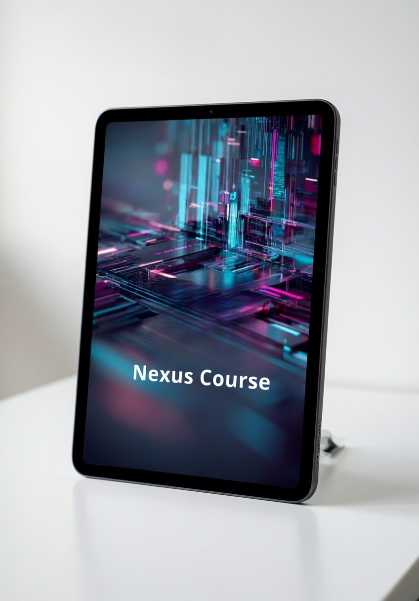 Tablet displaying "Nexus Course"